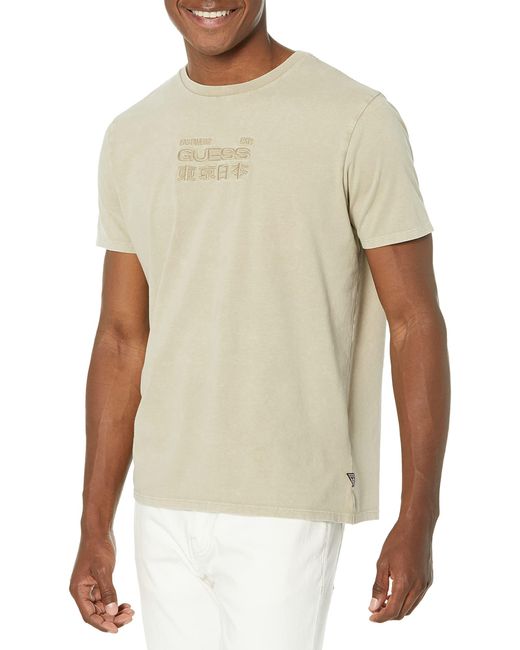 T-shirt basique à manches courtes pour homme Expédition 1981 Guess pour homme en coloris White