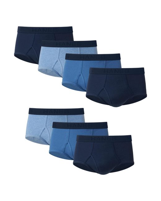 Hanes Blue Ultimate Ultimate Tagless Briefs With Comfortflex Waistband-multiple Packs And Colors for men