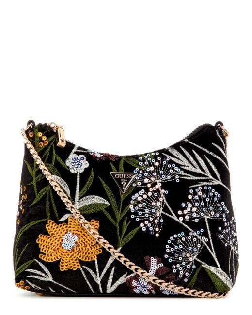 Guess Black Zalina Top Zip Shoulder Bag