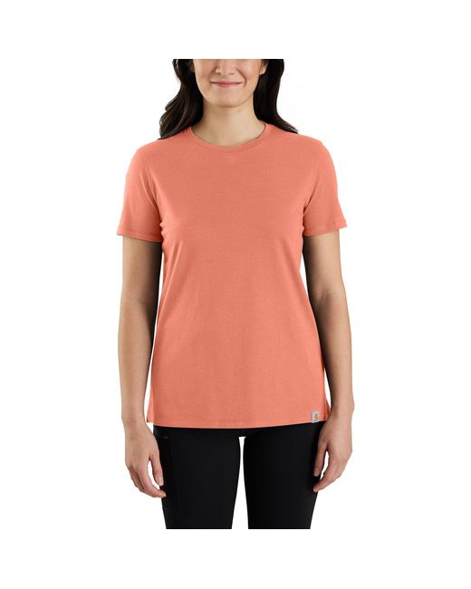 Carhartt Red Plus Size Relaxed Fit Lightweight Short-sleeve Crewneck T-shirt