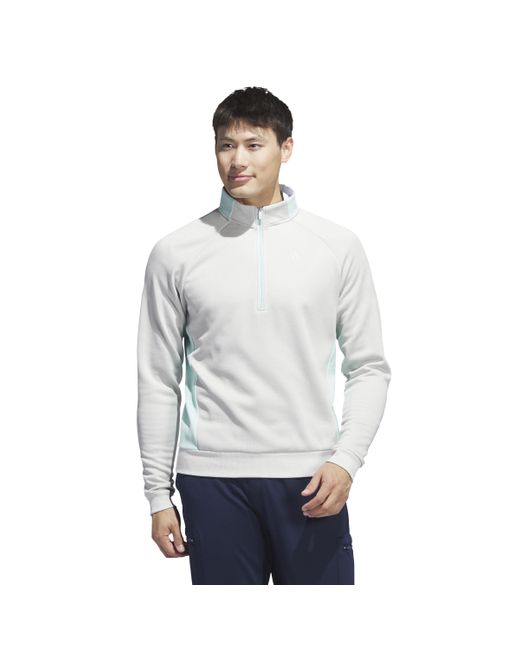 Adidas Gray Dwr Quarter-zip Pullover for men