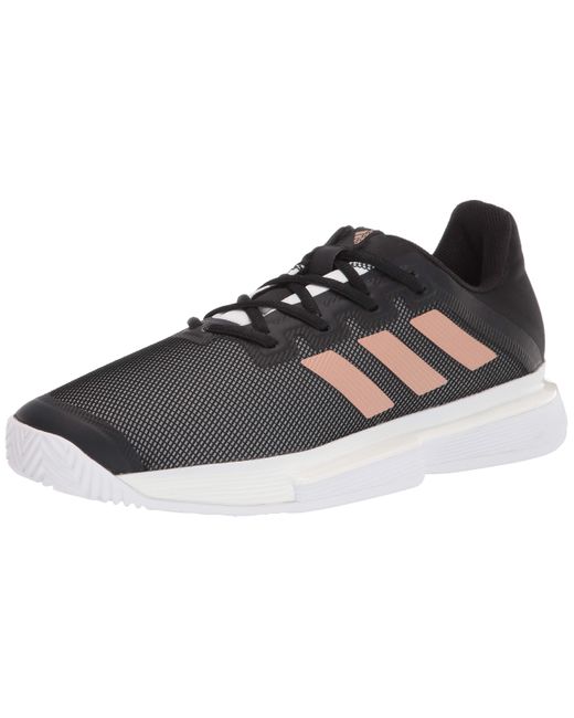 adidas Solematch Bounce Tennis Shoe in Black/Copper/White (Black) - Save  58% | Lyst