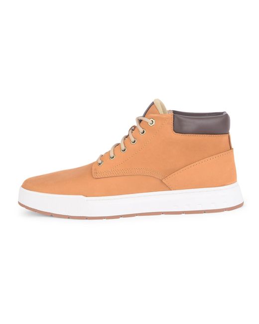Timberland Brown Maple Grove Leather Chukka Sneaker for men