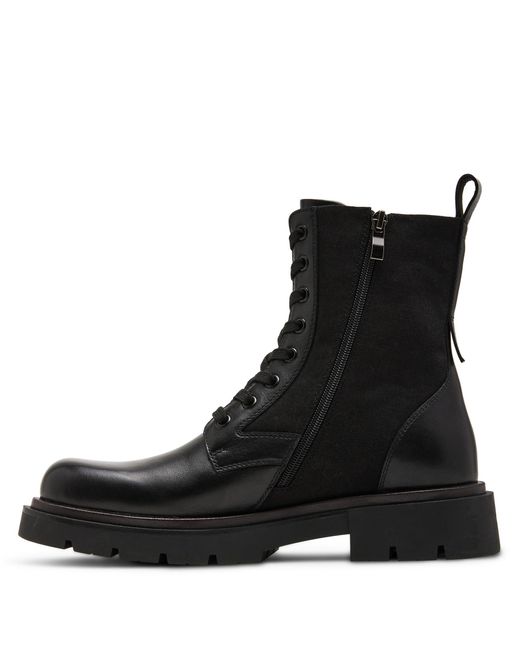 Steve Madden Black Reacher Combat Boot for men