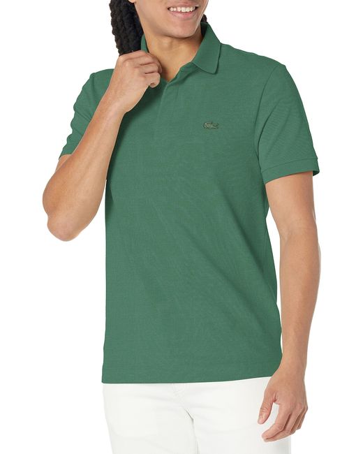 Lacoste Green Contemporary Collection's Short Sleeve Paris Polo Shirt for men