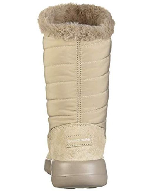 Skechers On The Go Joy Mid S Calf Length Boots In Taupe