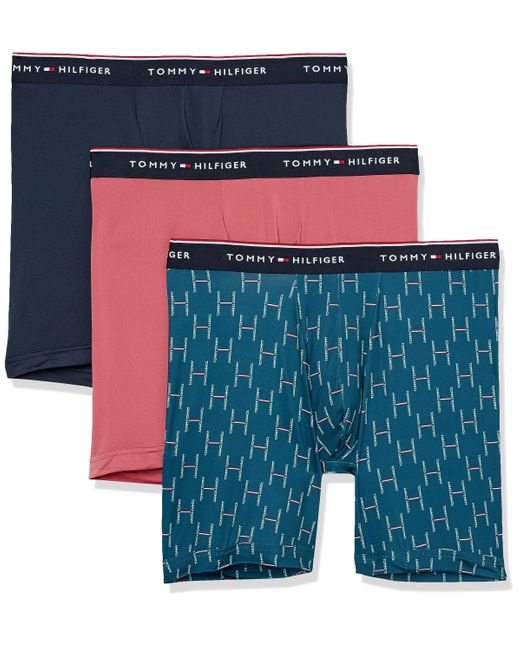 Tommy Hilfiger Blue Micro Classic 3-pack Boxer Brief for men