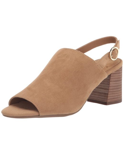 Anne Klein Rella Heeled Sandal in Brown | Lyst