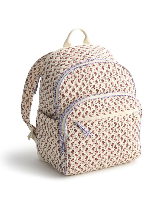 Vera Bradley Natural Premium Cotton Bancroft Backpack