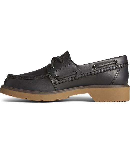 Sperry Top-Sider Black S Shoes Wells Boat Shoe