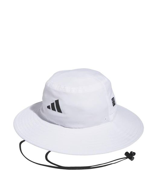 Adidas White Golf Standard S Wide Brim Hat
