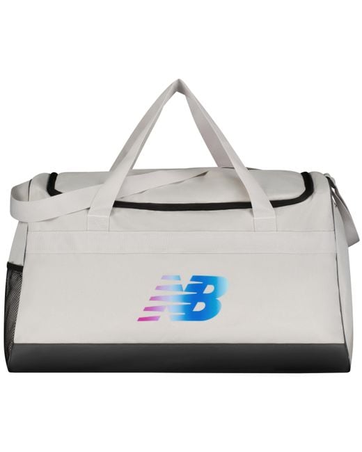 New Balance White Duffel Bag