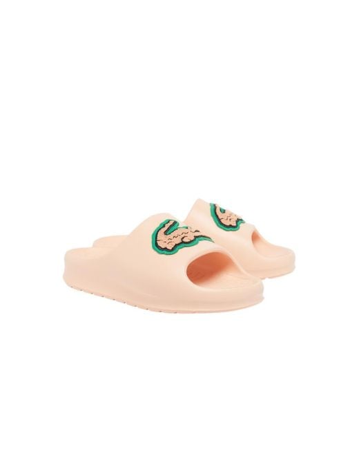 Lacoste Pink Serve Slide
