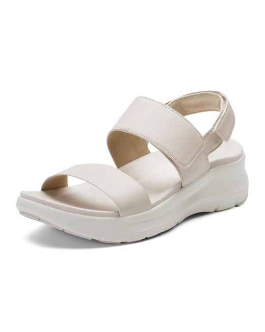 Rockport Metallic Qwera Wedge Sandal