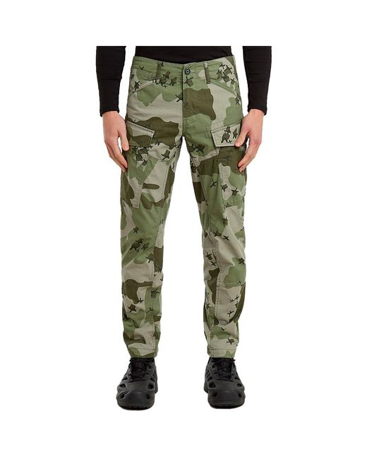 G-Star Green Regular Tapered Cargo Pants,sage Border Camo,28w X 32l for men