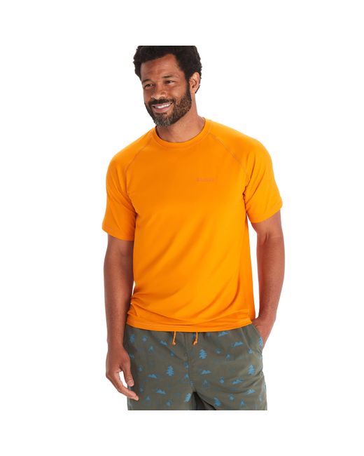 Marmot Orange Windridge Short Sleeve Shirt for men