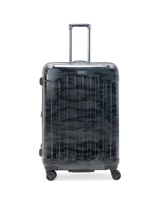 Kenneth Cole Blue Retrogade 28" Check Size Luggage Expandable 8-wheel Spinner Lightweight Hardside Cabin Bag Suitcase