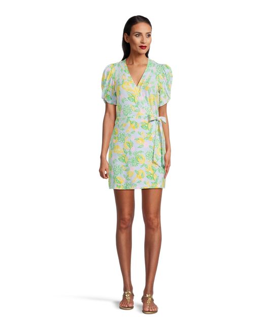 Lilly Pulitzer Green Sailynn Short-sleeve Romper
