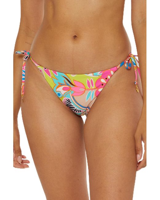 Trina Turk Blue Standard Venus Tie Side Bikini Bottom