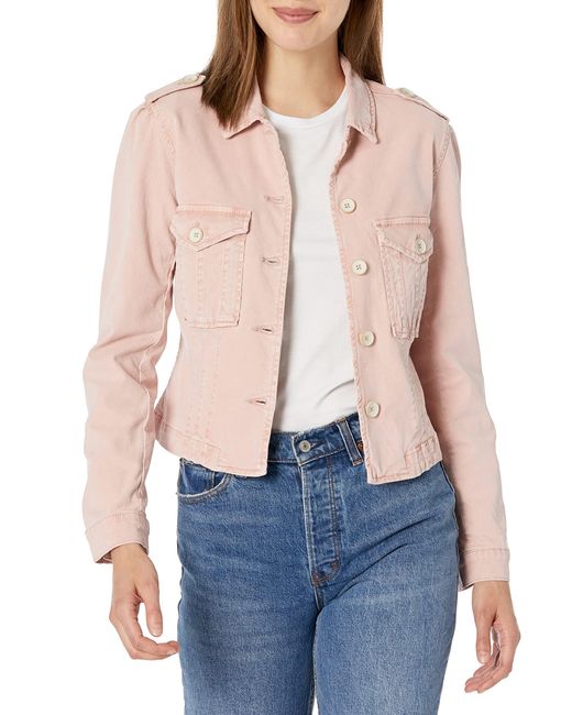 PAIGE Pacey Jacket Boxy Fit Utility Pockets Subtle Puff Sleeve In ...