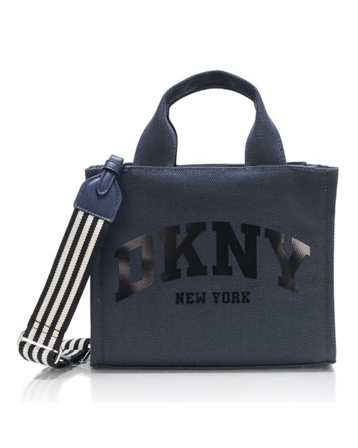 DKNY Blue Hadlee Small Canvas Tote