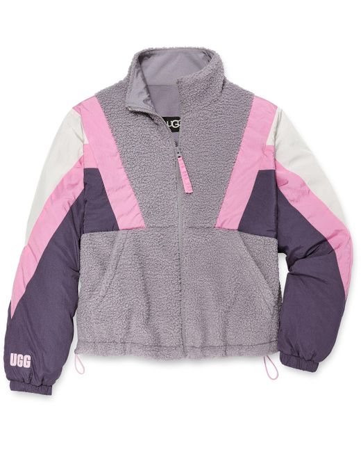 Ugg Purple ® Kieren ®fluff / Nylon Jacket Fleece/nylon