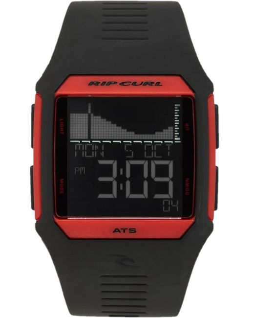 Rip Curl Rifles Tide Automatic Watch With Polyurethane Strap in Black for Men Lyst