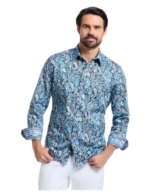 Robert Graham Blue Rrr241079cf for men