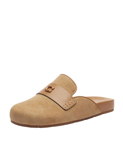 COACH Natural Sculpted C Clog Slipper