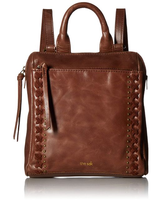 The Sak Leather Loyola Convertible Mini Backpack in Brown ...