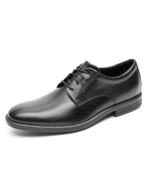 Rockport Black Dressports Premium Plain Toe Oxford for men