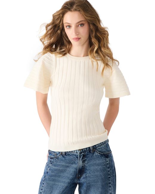 Steve Madden Women's White Apparel Allie Sweater