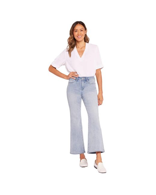NYDJ Blue Relaxed Flare