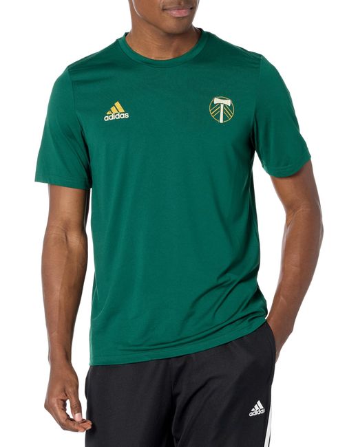 Adidas Green Portland Timbers Local Stoic Short Sleeve Pre-game T-shirt for men