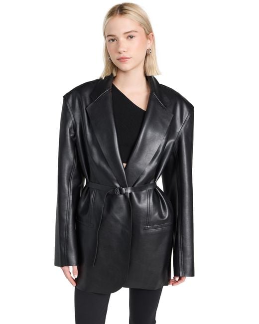 Norma Kamali Black Norma Kamai Oversized Singe Breasted Jacket Back