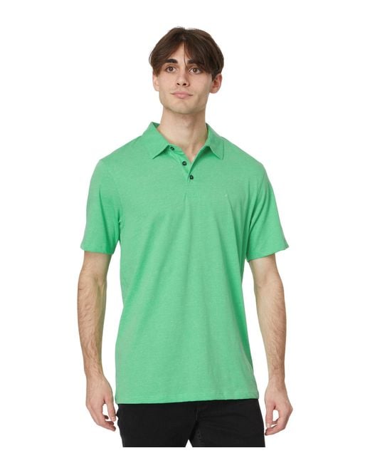 Volcom Green Wowzer Modern Fit Cotton Polo Shirt for men