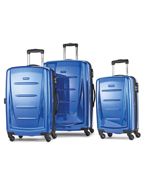 Samsonite Blue Winfield 2 Hardside Luggage With Spinner Wheels