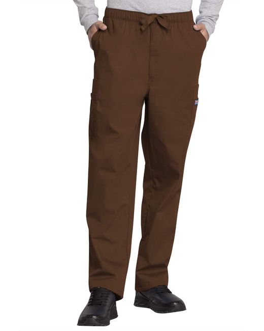 CHEROKEE Brown Medical Cargo Pants For Workwear Originals for men