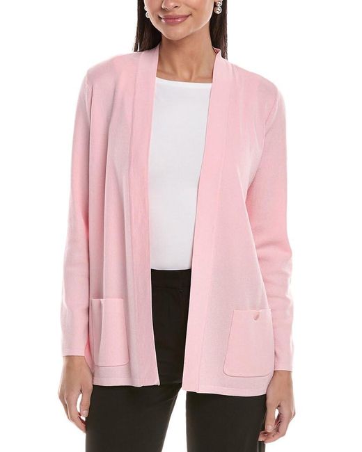 Anne Klein Women's Pink Malibu Cardigan