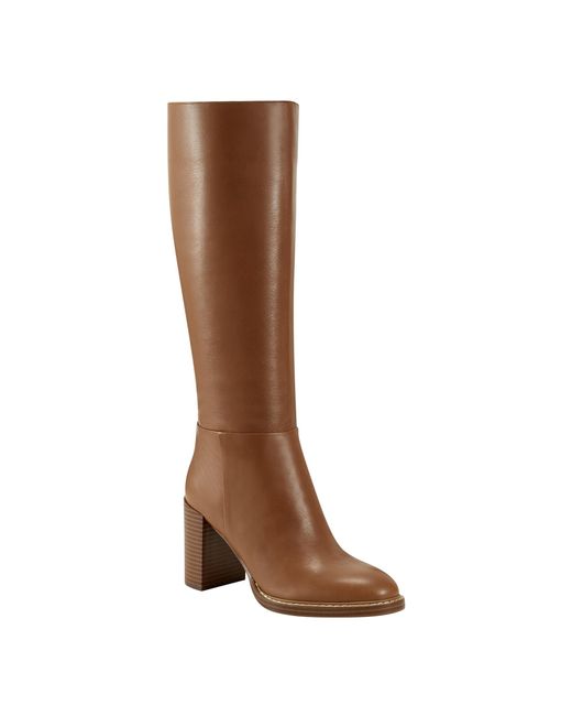 Marc Fisher Brown Gabey Knee High Boot