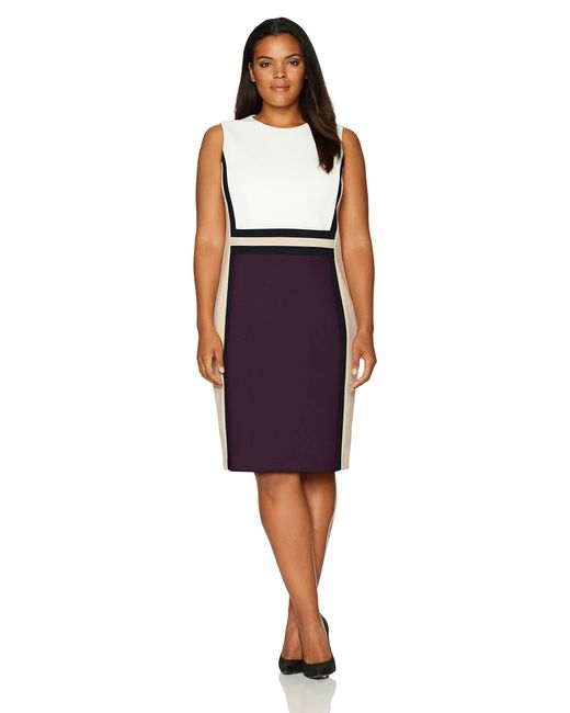 calvin klein purple dress