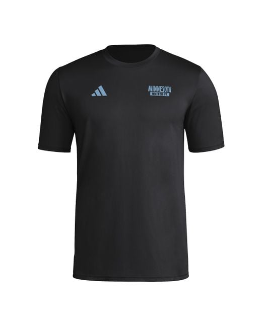 Adidas Black Standard Fc Local Warp Pre-game Short Sleeve T-shirt for men