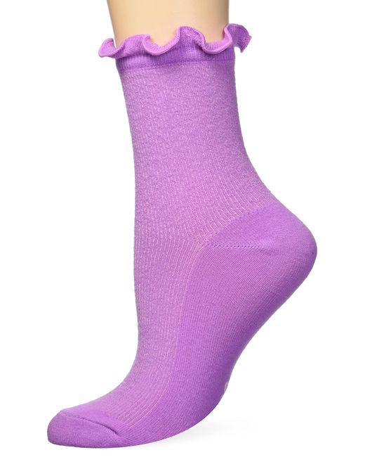 Ugg Purple Karsyn Lettuce Edge Sock