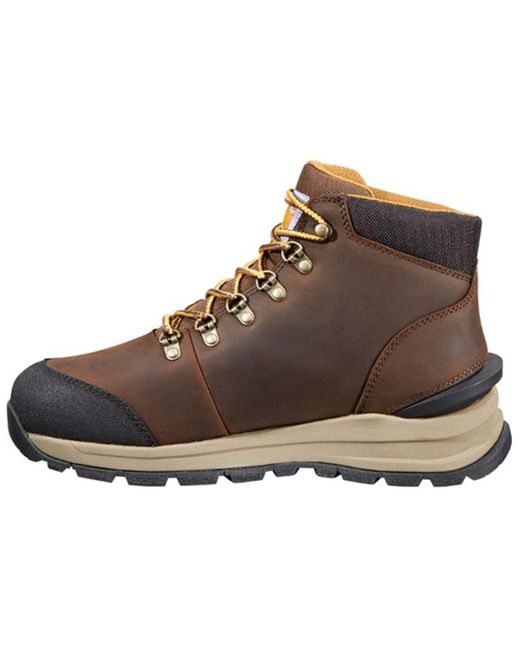 Carhartt Brown Gilmore Waterproof 5" Alloy Toe Work Hiker Boot for men