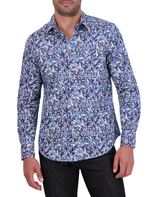 Robert Graham Blue Chapman L/s Woven Shirt for men
