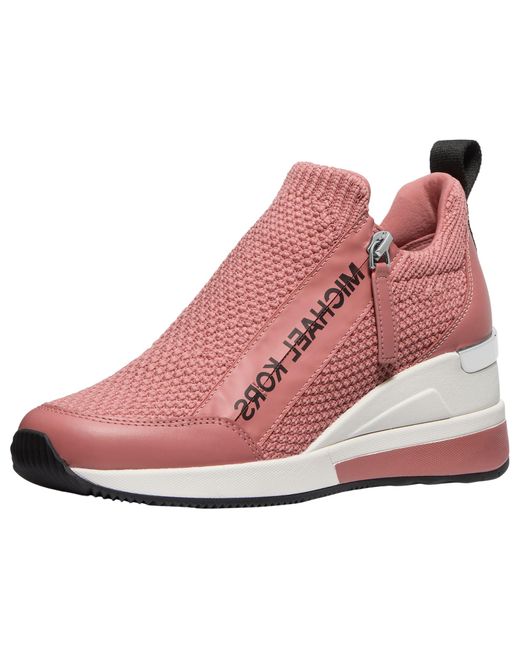 Michael Kors Willis Sneakers Met Wighak in het Pink