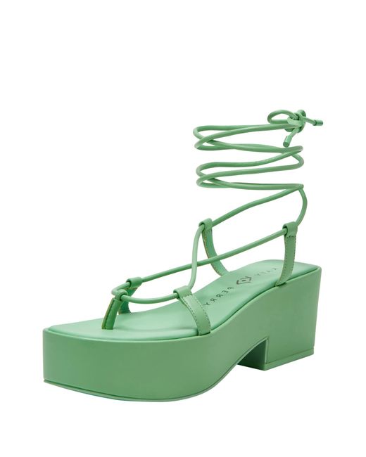 Katy Perry Green The Busy Bee Lace Up Heeled Sandal