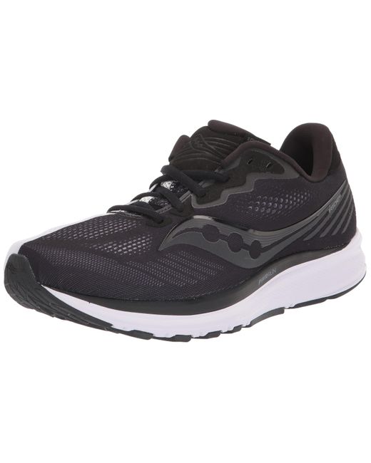 Saucony Ride 14 Running Shoe in Black/White (Black) - Save 38% | Lyst