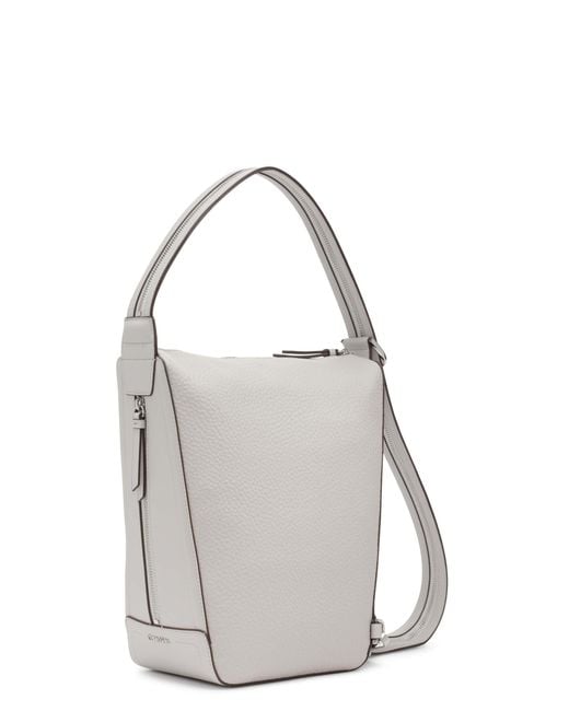 Calvin Klein Gray Moss Convertible Sling Backpack & Hobo Shoulder Bag
