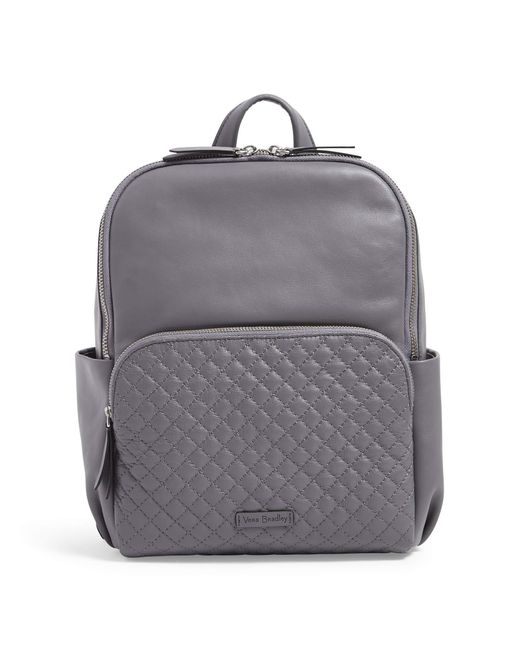 Vera Bradley Leather Carryall Backpack Lyst